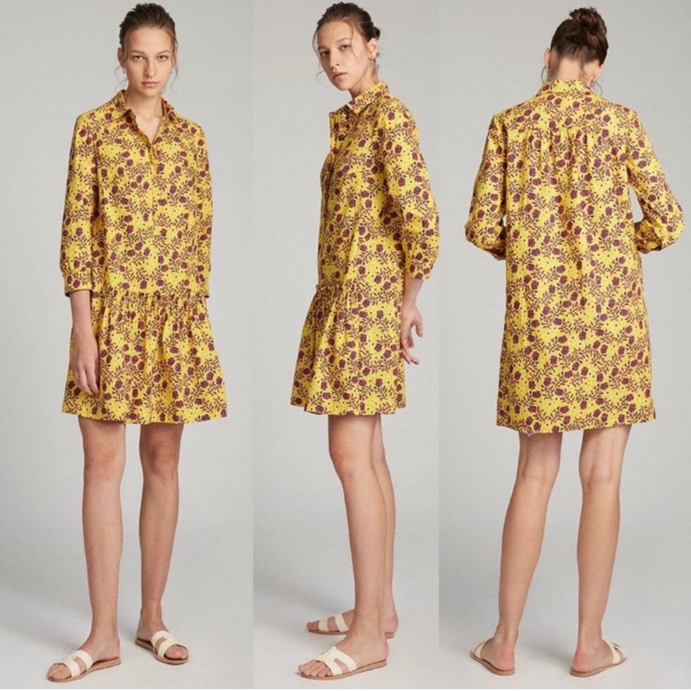 Saloni Tilly marigold dress